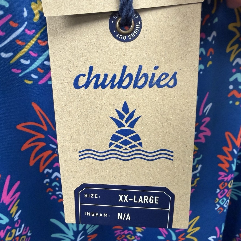 Chubbies Men's Size XXL Graphic Colorful Performance Polo "Pineapple Sketch" NWT - Picture 3 of 6